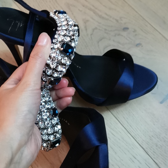 Brand New Giuseppe Zanotti Sapphire gem heels